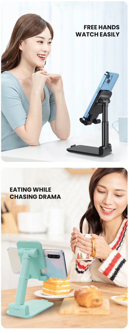 Desktop Phone Holder Stand Mobile Phone Support Adjustable Angle Height Cell Phone Stand Universal for All Smart Phones