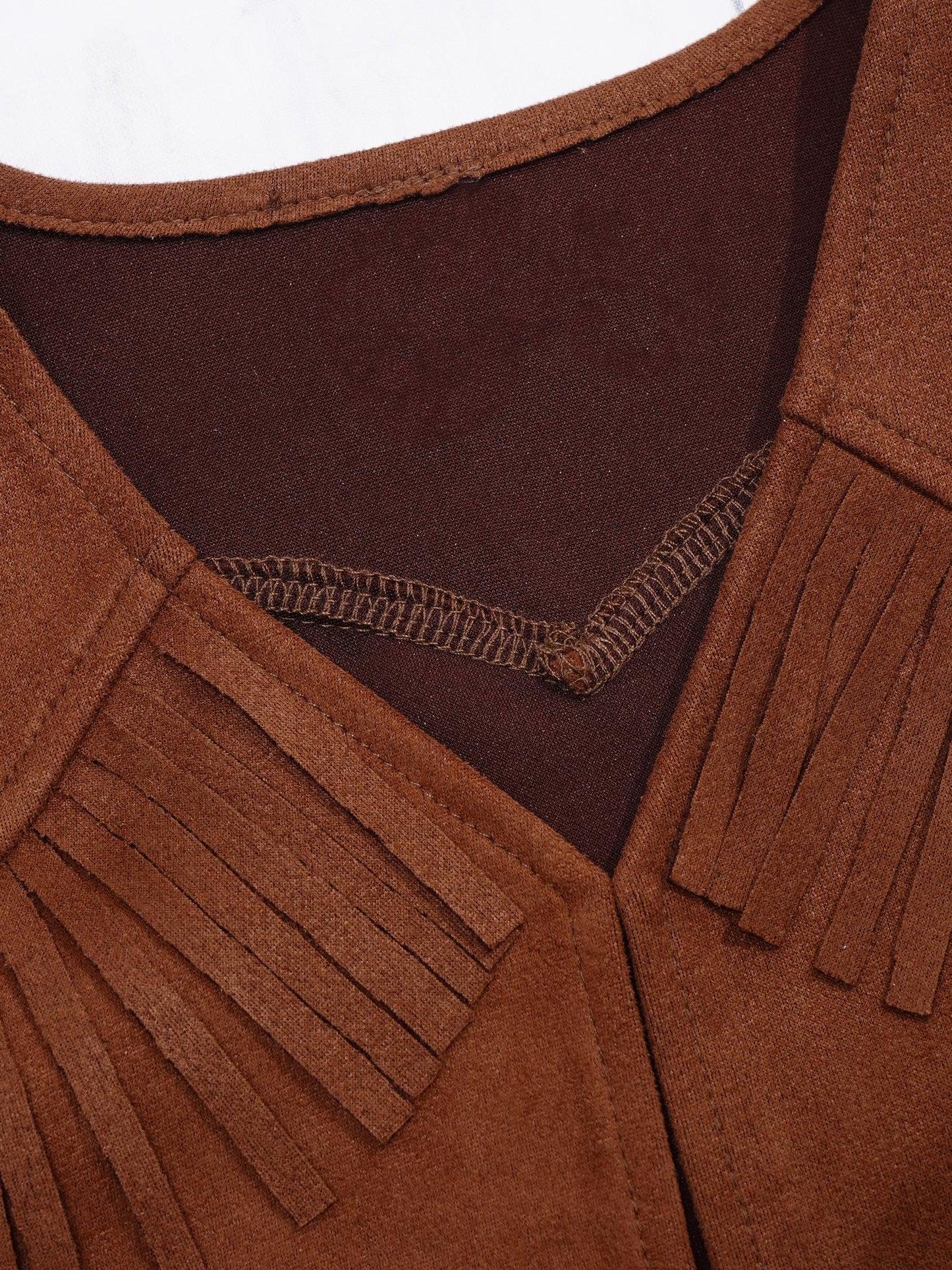 Costume de cow-boy et de cow-girl du Far West, déguisement d'Halloween, gilet sans manches à franges avec bandana et chapeau