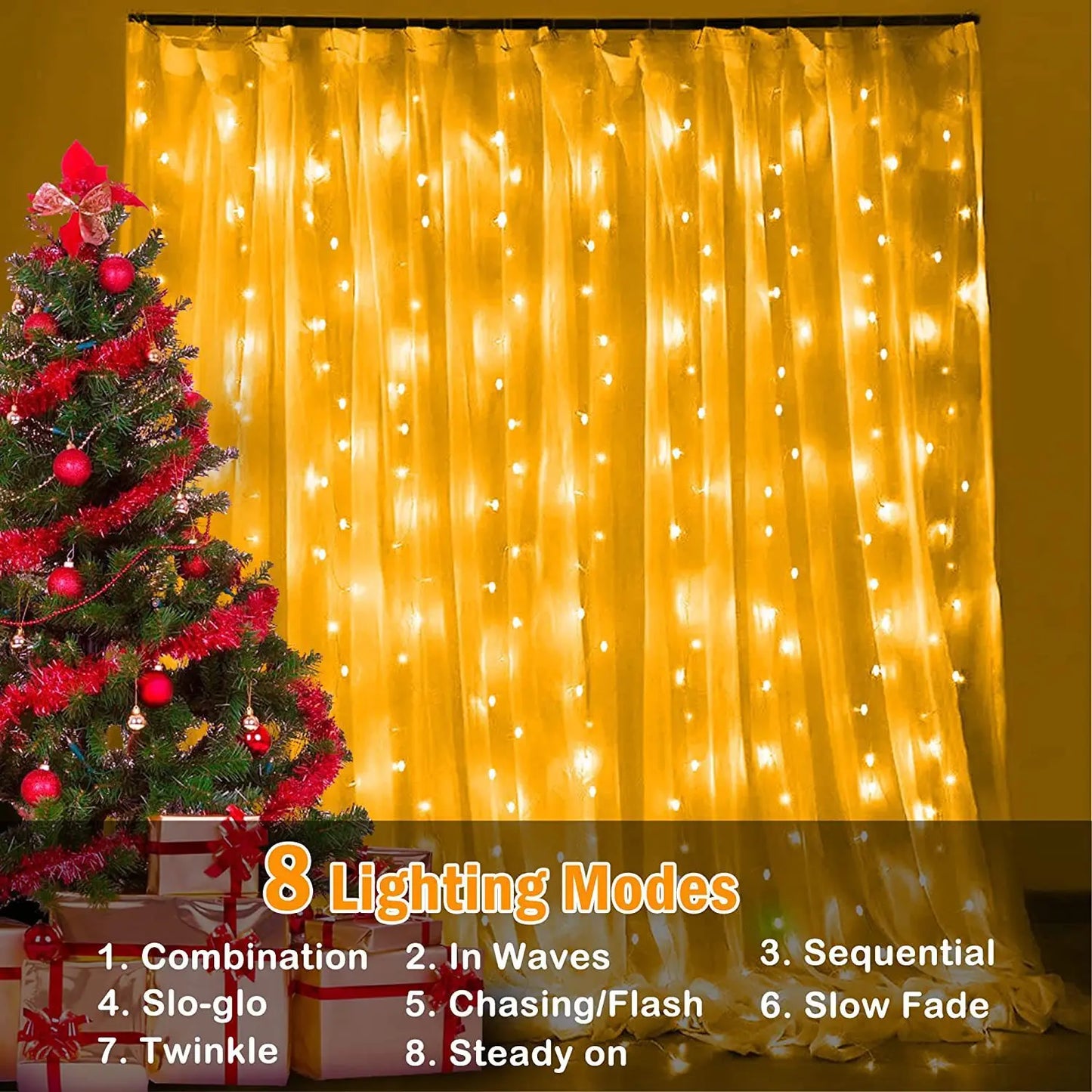 USB LED rideau chaîne lumières avec télécommande chambre vacances mariage anniversaire noël décor LED fée guirlande lampe