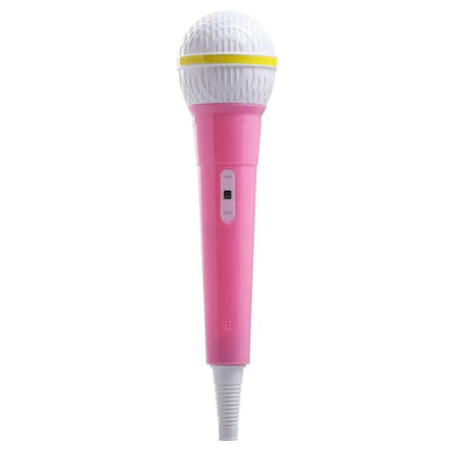 Microphone d'entraînement de fête, accessoire de microphone, jouet de simulation de discours, faux microphone, accessoire de costume de scène, microphone de karaoké pour enfants