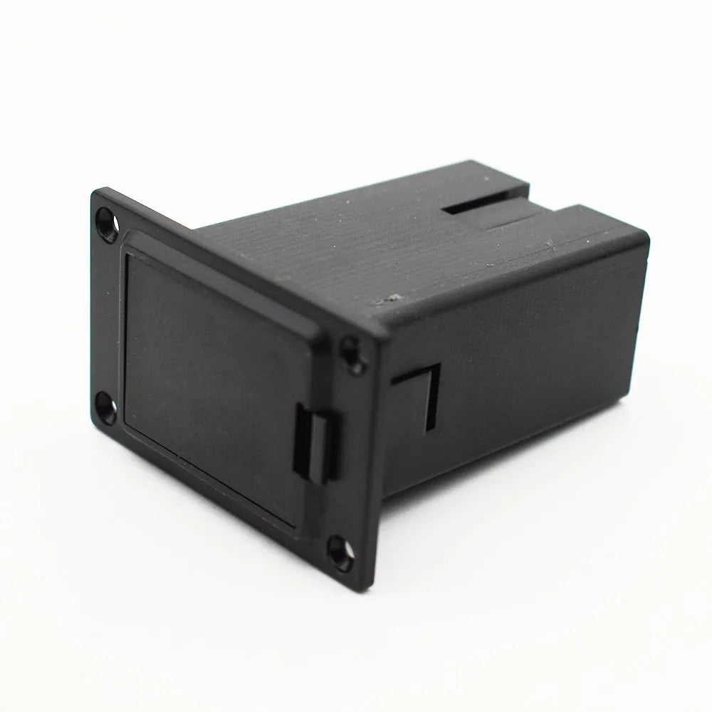 10 pièces pièces de guitare 9V support de boîtier de batterie boîte de couverture pour guitare acoustique basse micro actif noir