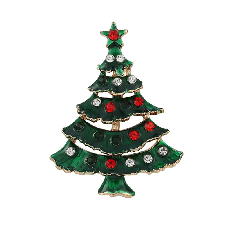 Broches de noël pour hommes et femmes, chapeau de père noël, gants, cloches, chaussettes, costume en strass, broches métalliques, Badges, cadeau du nouvel an, 2022