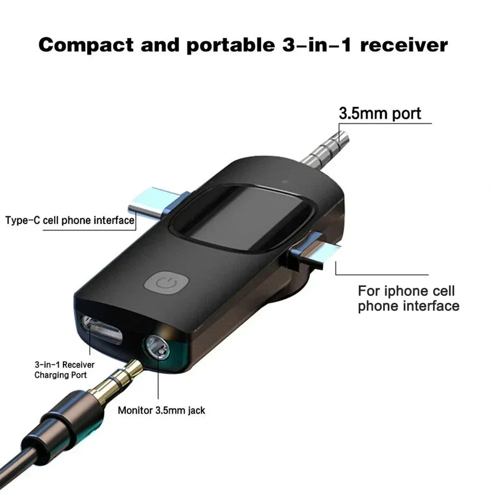 Lavalier Professional Dual Wireless Lapel Microphone Mic For iPhone Android Phone Mobile Cell PC Tie Buttonhole Micro Microphon