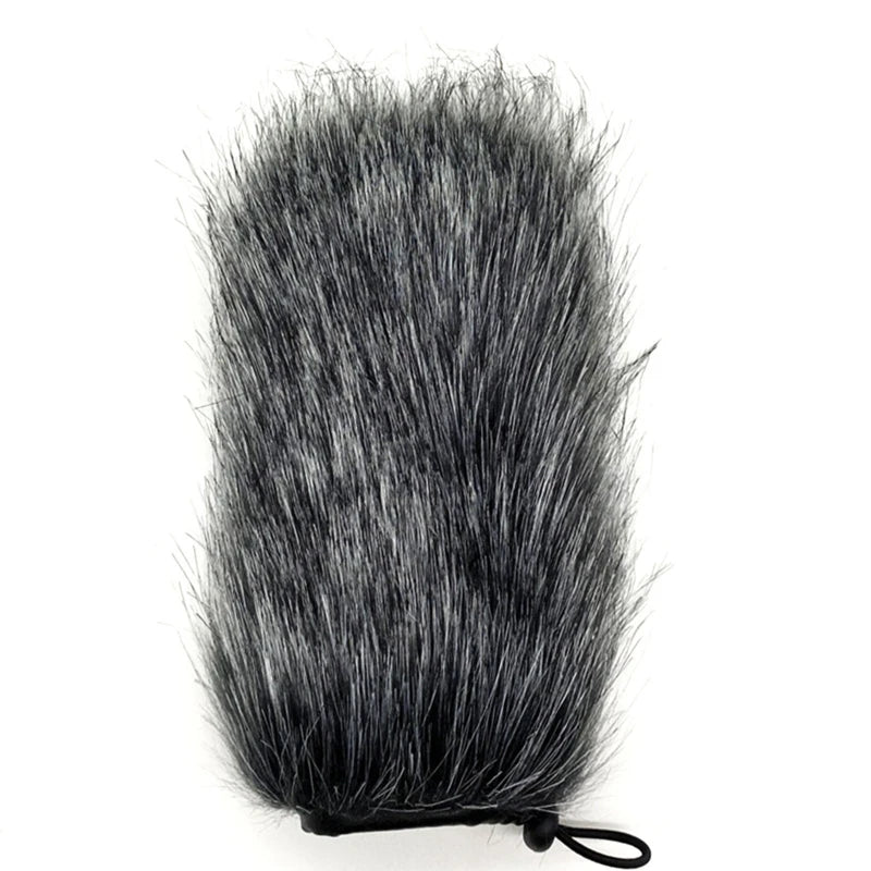Microphone Windscreen Cover Furry Windscreen Wind Cover Windproof Microphone Sleeve 9-24cm for Interview Microphone