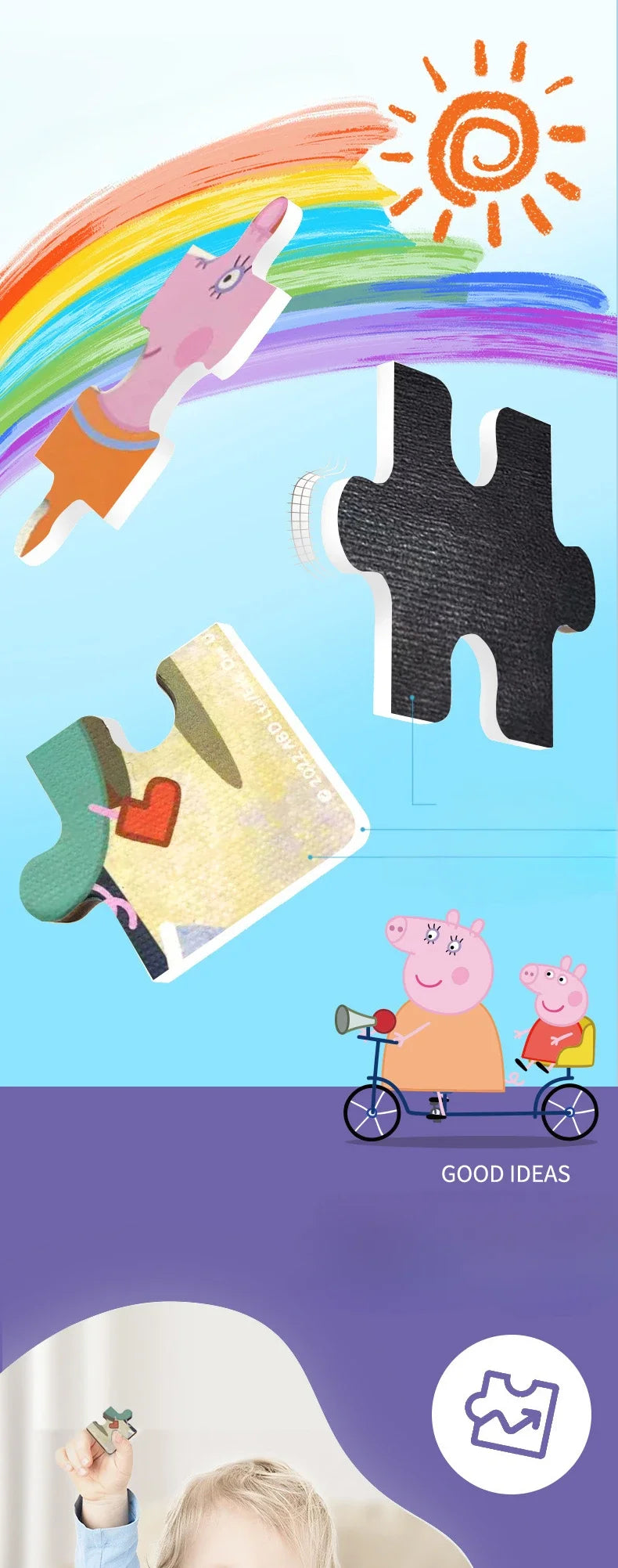 Kawaii Peppa Pig Magnetic Puzzle Children Cute Cartoon Anime Baby Early Education Advanced Magnetic Puzzle Books Toy Girls Gifts