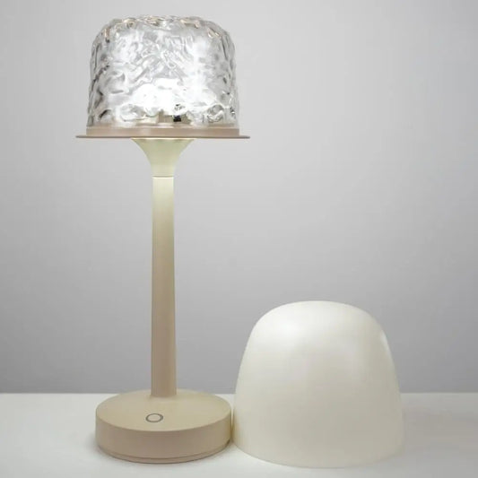 LED Night Light with Remote Control Dimmable Rechargeable LED Lamp 16 Colors Water Ripple Ambient Night Light Bedside Lamp