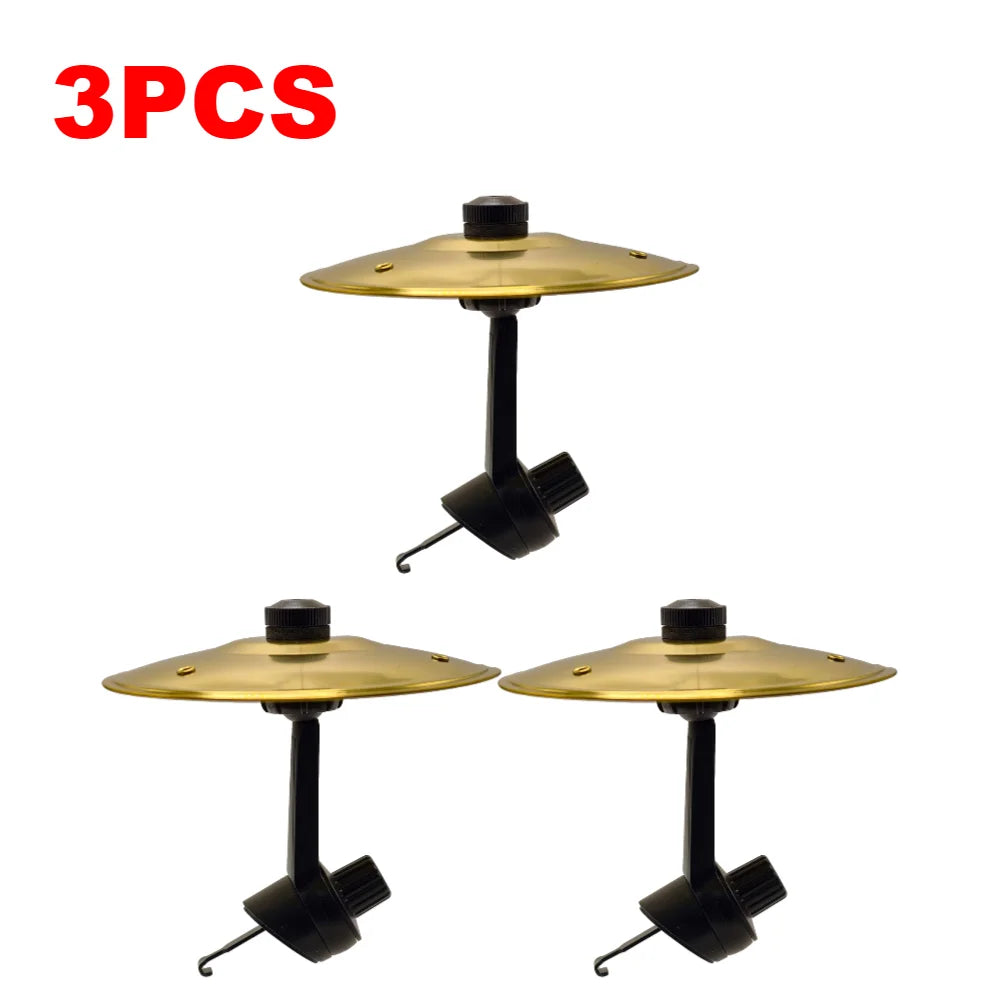 1-4PC tir à la main voiture Crash cymbale universelle Clip-On Mini tambour cymbale évent voiture tambour cymbale voiture intérieur Instrument de musique