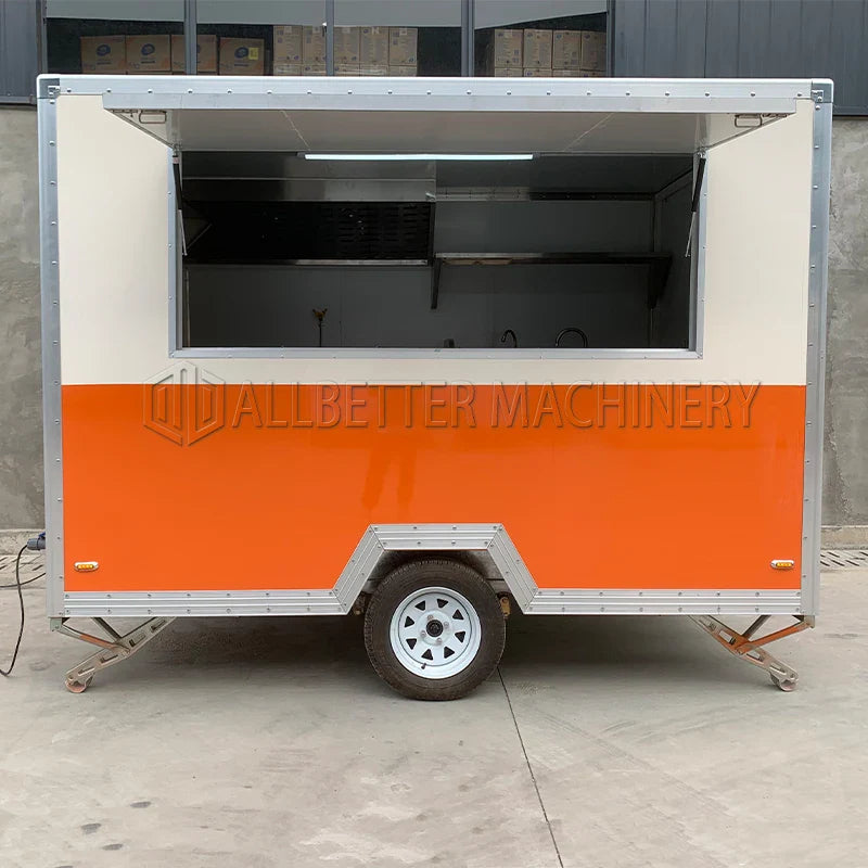 Allbetter Custom Small Food Trailer Concession Mobile Food Truck Catering Truck for Sale Ice Cream Cart Food Trailer