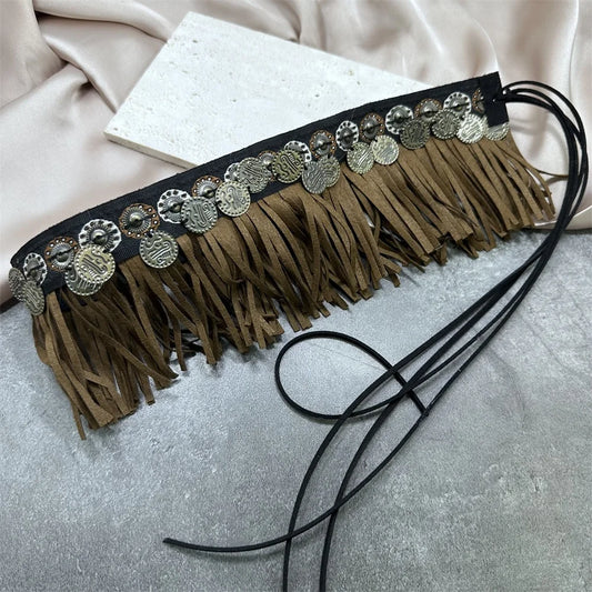 Bandes de Chapeau de Cowboy Boho en Cuir, Accessoire de Paille Fedora ander, de Tête de Vache, Décoration de Remplacement