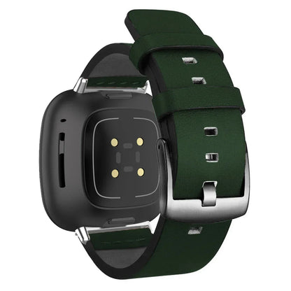 Strap For Fitbit Versa 2 Lite Leather Band SmartWatch Bracelet For Fitbit Versa3 4 Sense Correa Watchband Pin Buckle Accessories