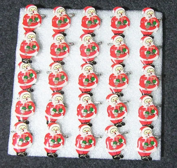 25pcs Party Love LED Flashing Brooch Pin Cartoon Light up Glow Badge Gift Cosplay Navidad Wedding Festival Halloween Christmas