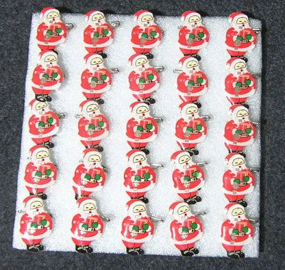 25pcs Party Love LED Flashing Brooch Pin Cartoon Light up Glow Badge Gift Cosplay Navidad Wedding Festival Halloween Christmas