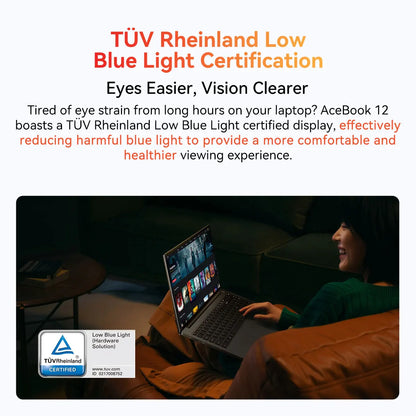 Ordinateur portable Blackview AceBook 12 Win 11 16'' FHD IPS, Intel I5-1030NG7, 16 Go de RAM, 512 Go de SSD, bouton d'alimentation 2 en 1 avec empreinte numérique