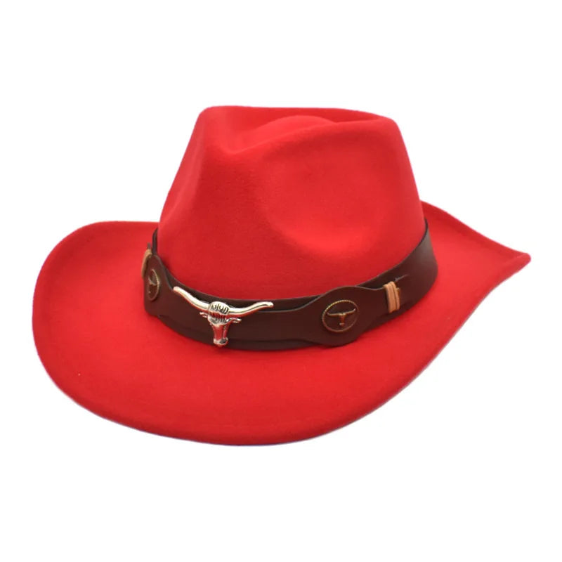 Cowboy hat various accessories cowboy hat monochrome felt hat men and women outdoor hat rider hat шляпа женская