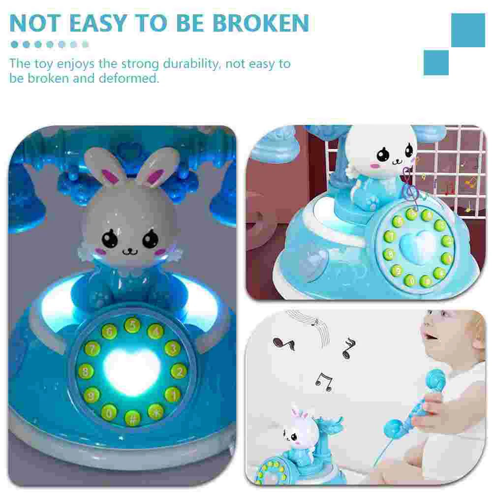 Simulation Telephone Toy Kids Playhouse Role Play Cartoon Phone Vocals Pretend Landline Educational Electronic Toys Safe
