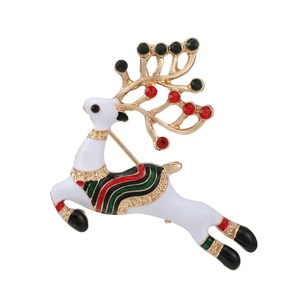 Broches de noël pour hommes et femmes, chapeau de père noël, gants, cloches, chaussettes, costume en strass, broches métalliques, Badges, cadeau du nouvel an, 2022