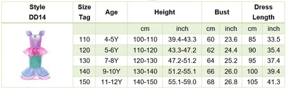 Robe de princesse pour filles, robe d'anniversaire à volants pour enfants, robe de Noël pour enfants,  spectacle, robes de cosplay fantaisie