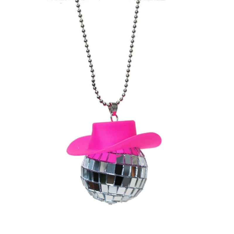 Porte-clés boule disco à suspendre au rétroviseur, accessoire de décoration pour sac ou voiture