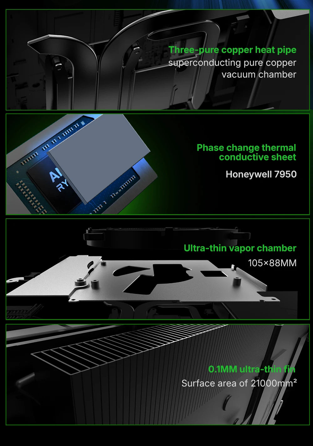 AOKZOE A1X AMD AI 9 HX 370 PC Game Console 8 Inch Native Landscape Screen Windows Handheld Laptops VRR 72.7Wh For Steam 3A Game