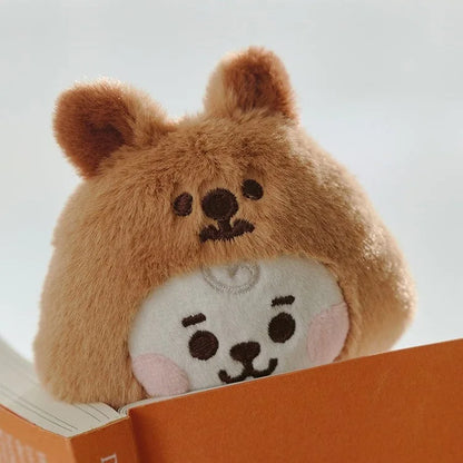 Baby Animal Series Bt21 Cooky Shooky Plush Doll Keychain Pendant Cute Koya Toy Girls Bag Packaging Decoration Collection Gift