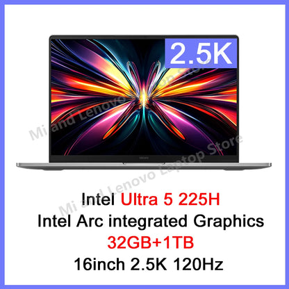 【World Premiere】REDMI Book Pro 16 2025 Ultra5-225H/Ultra7-255H 32GB+1TB 2.5K/3.1K 120Hz/165Hz  Grey