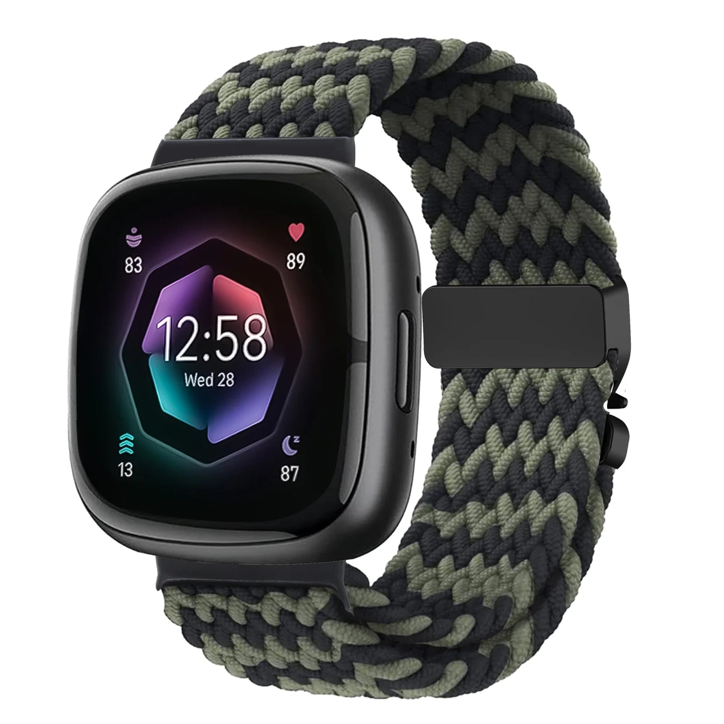 Braided Parachute band for Fitbit Versa 4 3 Sense 2 Strap Accessories replacment nylon belt Bracelet correa Fitbit Versa 4 Strap