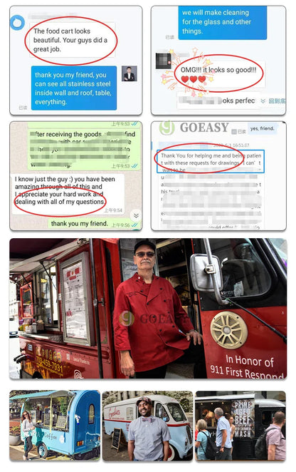 Modern Mobile Food Truck Pink Concession Trailer Ice Cream Cart Stainless Kitchen Hot Dog Pizza Van Juice Snack Bar