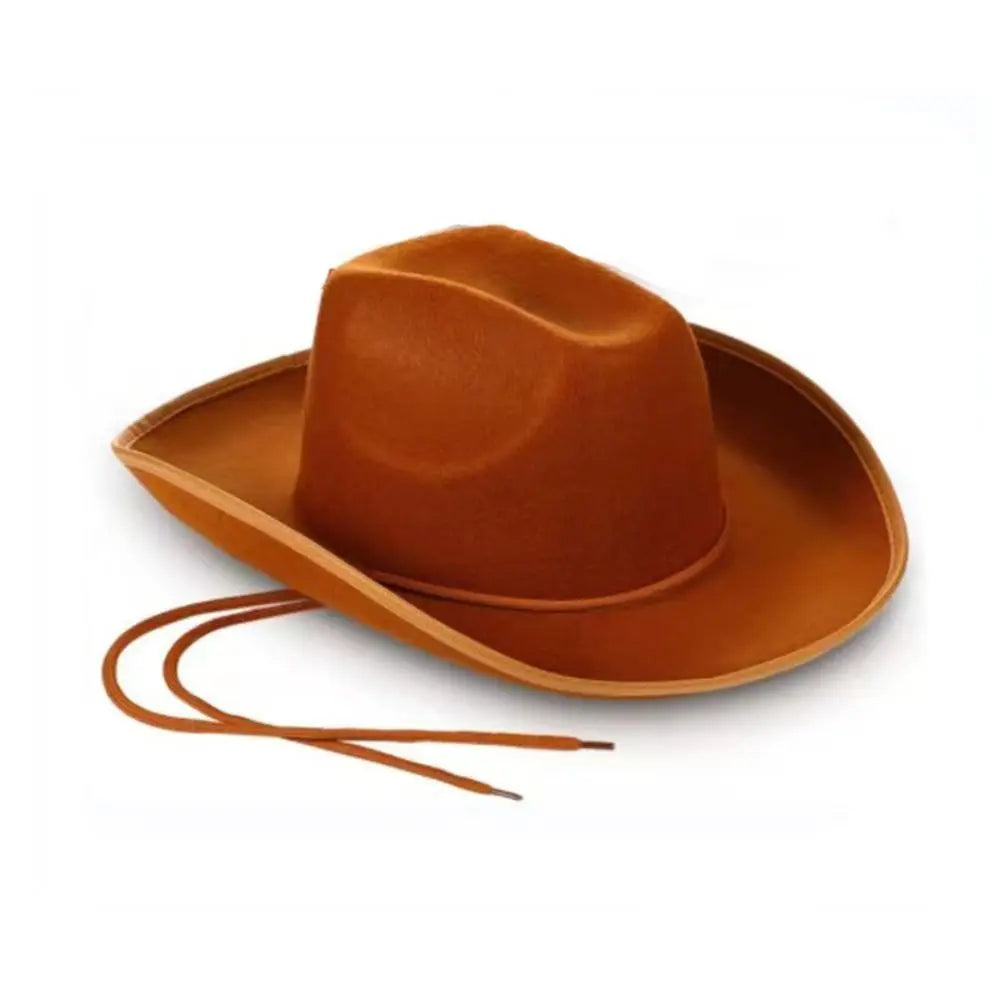 Chapeau de cowboy pour femmes et hommes, accessoire de cowboy, chapeau de princesse en feutre, chapeau de fête d'enterrement de vie de jeune fille, costume de fête, cosplay, chapeau de cowgirl, performance