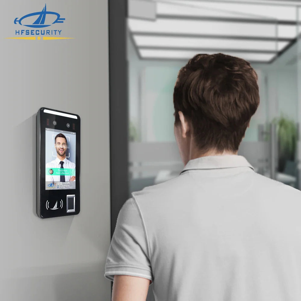 HFSecurity FR05 5 ''Android accès par empreinte digitale reconnaissance faciale temps de présence Machine système de contrôle d'accès de porte