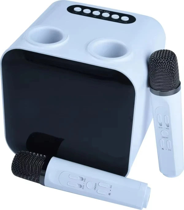 Best-Selling Karaoke Speaker Machine with Two Wireless Microphones & LED Screen，Minimum Order Quantity 2 Pieces