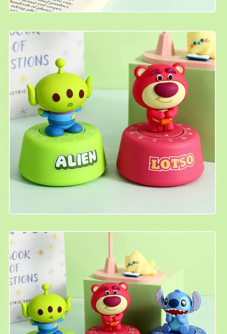 Stitchou Cute Cartoons Cute Pet Stitchou Timer Student Self-Discipline Learning Times Management Kitchen Machinery Timing Reminder