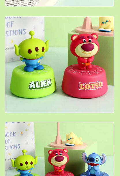 Stitchou Cute Cartoons Cute Pet Stitchou Timer Student Self-Discipline Learning Times Management Kitchen Machinery Timing Reminder