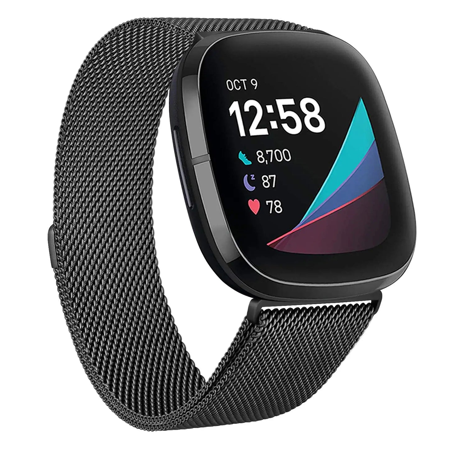 Milanese Loop strap for Fitbit versa 4 3 Band Sense/Lite Magnetic watchband correa Stainless Steel metal Bracelet Fitbit versa 2