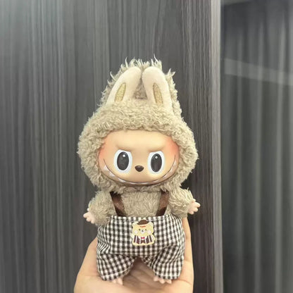 Labubu Doll Clothes Enamel Labu Cloth 17cm Doll Cute Dress-up Climbing Clothes Skirt Plush Toy Clothes