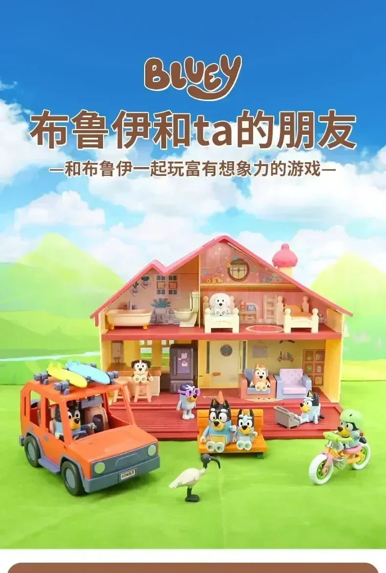 Muse Moose Bluey Family Toy Bluey And Friends Bingo Bandit Doll Doll Ornaments Children's Birthday Gift Play House Toy Ornaments