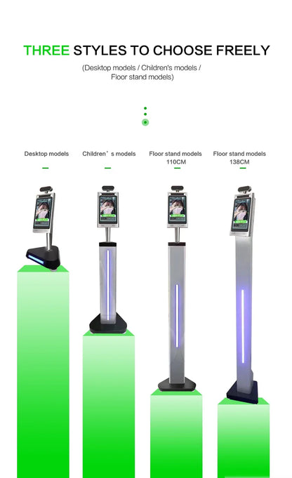 Terminal de présence de temps de reconnaissance faciale infrarouge dynamique large HD avec plate-forme de mamagement cloud