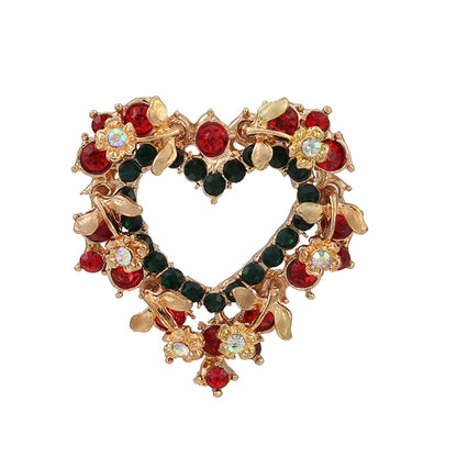 Broches de noël pour hommes et femmes, chapeau de père noël, gants, cloches, chaussettes, costume en strass, broches métalliques, Badges, cadeau du nouvel an, 2022