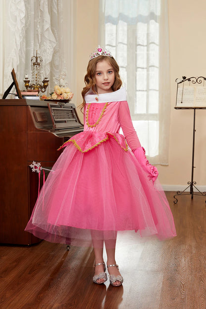 Robe de princesse pour filles, robe d'anniversaire à volants pour enfants, robe de Noël pour enfants,  spectacle, robes de cosplay fantaisie