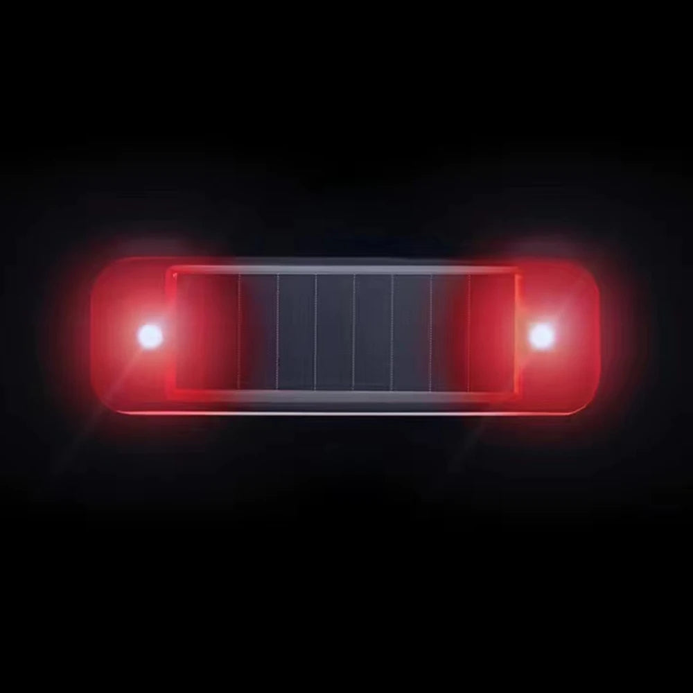 Mini LED énergie solaire voiture voyant d'avertissement nuit sécurité simulée alarme sans fil antivol lampe d'avertissement clignotant lampe d'alarme factice