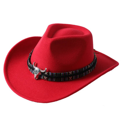 Cowboy hat various accessories cowboy hat monochrome felt hat men and women outdoor hat rider hat шляпа женская