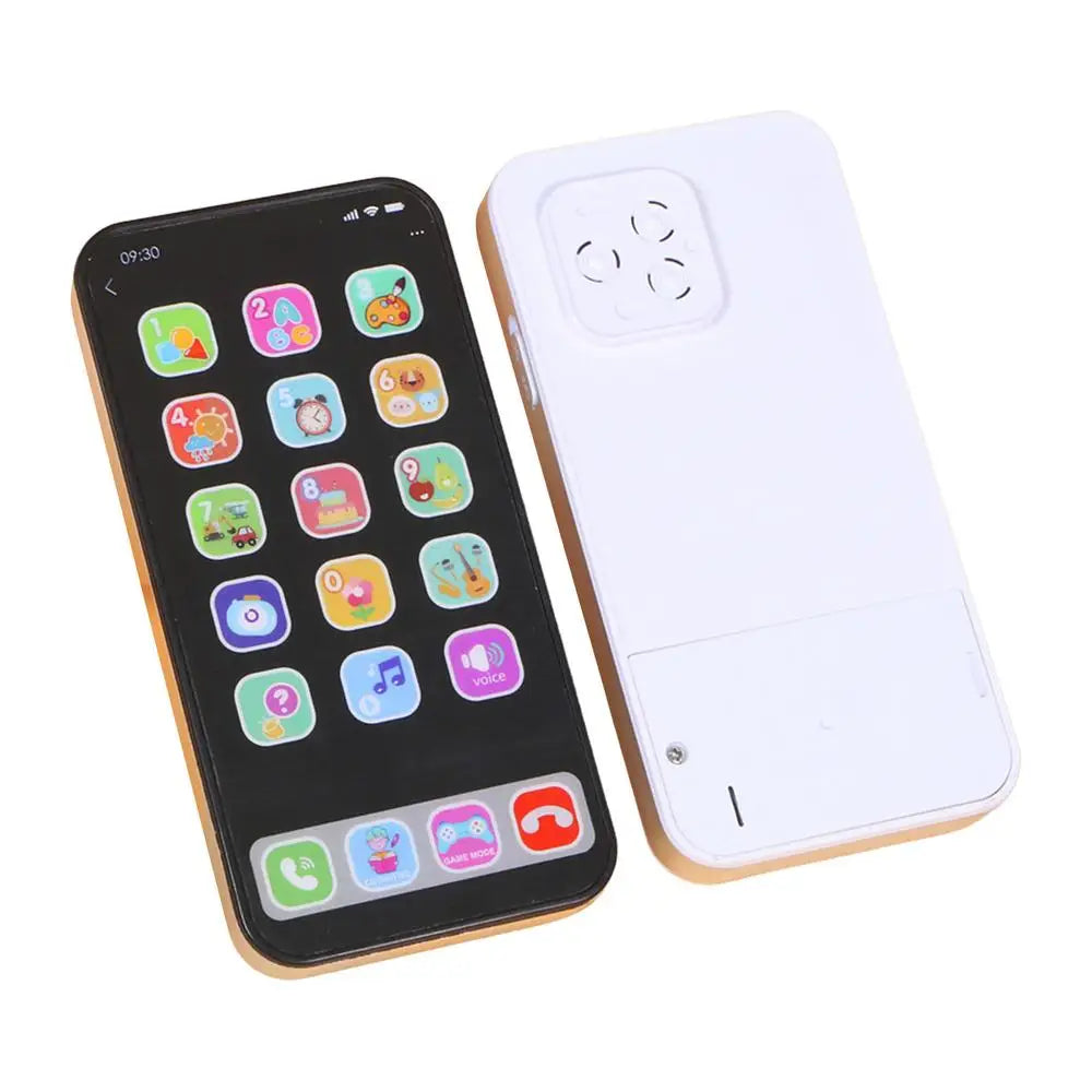 Fake Phone Kids Play House Toys Simulation Music Touch Screen Cell Phone With Light Baby Boys Girls Toys Mobile Phone Model Toys