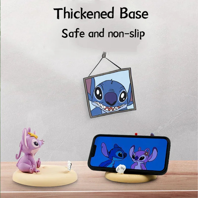 Stitch Mobile Phone Holder Decoration Ornament Creative Furniture Kawaii Environmentally Office Desktop Small Ornament Gift