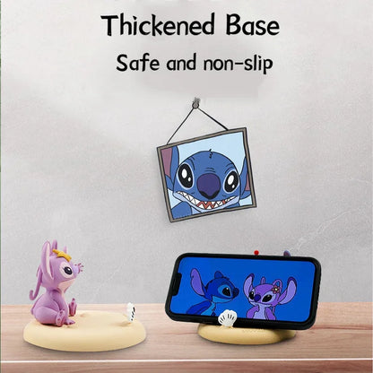 Stitch Mobile Phone Holder Decoration Ornament Creative Furniture Kawaii Environmentally Office Desktop Small Ornament Gift
