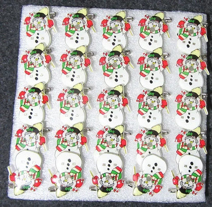 25pcs Party Love LED Flashing Brooch Pin Cartoon Light up Glow Badge Gift Cosplay Navidad Wedding Festival Halloween Christmas