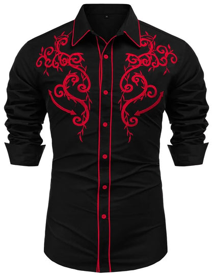 Chemise en denim western pour homme, confortable et douce, à manches longues, idéale pour le quotidien, avec boutons tendance