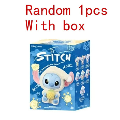 Stitchou Eat Something Before Sleep Series Blind Box Plush Vinyl Toys Cute Doll Replica Mystery Box Bag Pendant Decor Gift