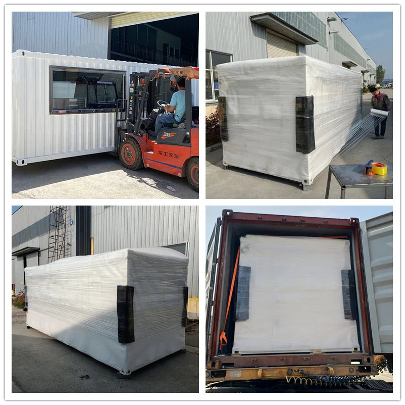 Portable Prefab Container House For Bakery Coffee Shop Kiosk Kitchen Application Outdoor Mobile Container Restaurant For Sale