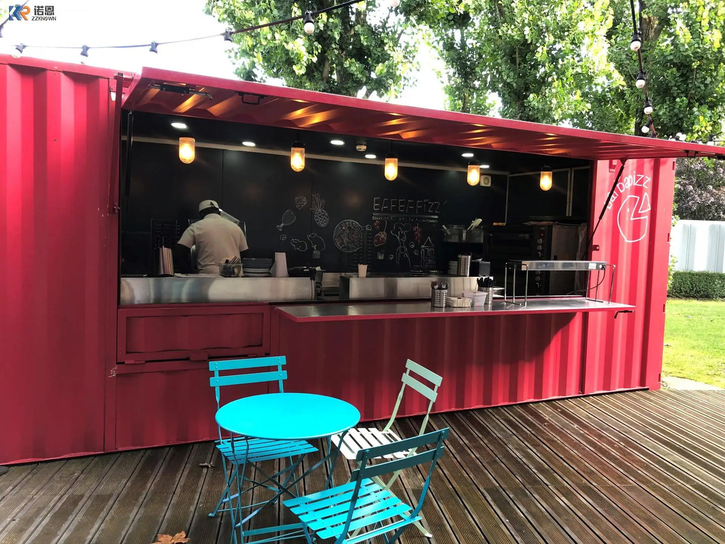 Portable Prefab Container House For Bakery Coffee Shop Kiosk Kitchen Application Outdoor Mobile Container Restaurant For Sale