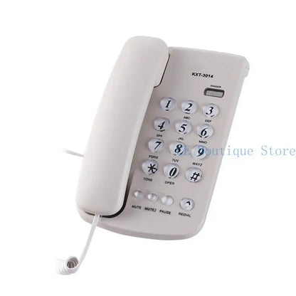 Téléphones fixes 652F Téléphone fixe pour bureau, maison, salle de bain, téléphone d'urgence