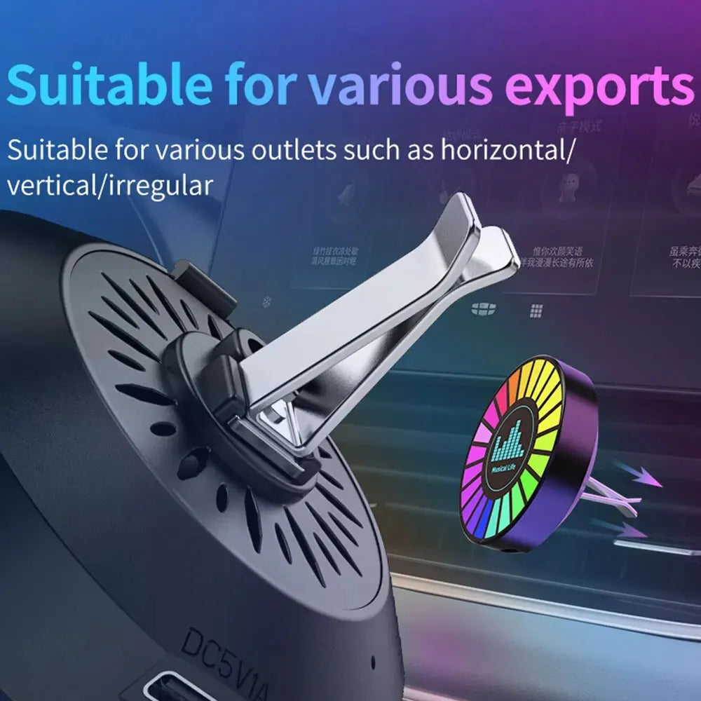 Led Music Sound Control Pickup Light Rhythm Lamp RGB Car Ambient Light Adjustabl Automotivo Strip For Automobiles Family Party